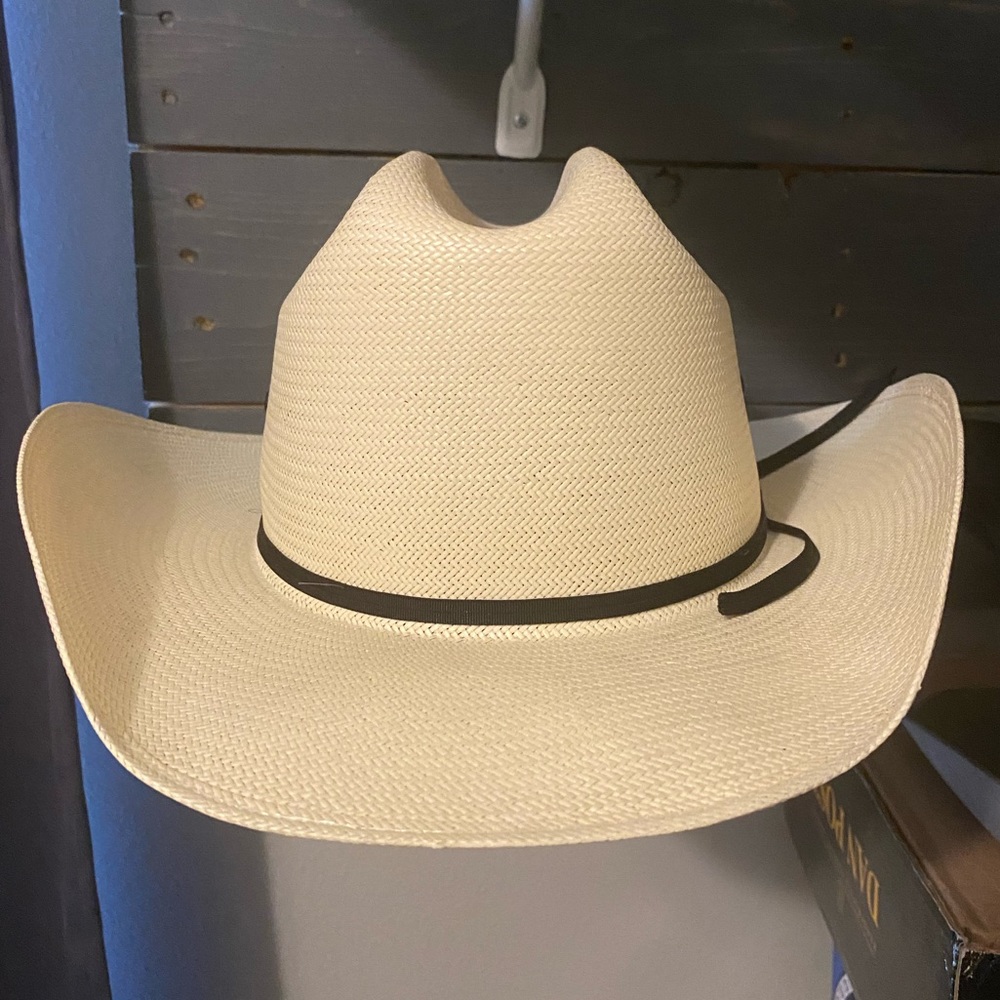 Stetson 8X Cowboy Straw Hat Size 7.5 Mens